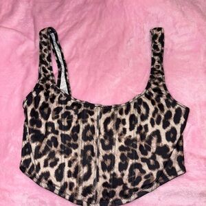 Forever 21 Black and White Strappy Top
